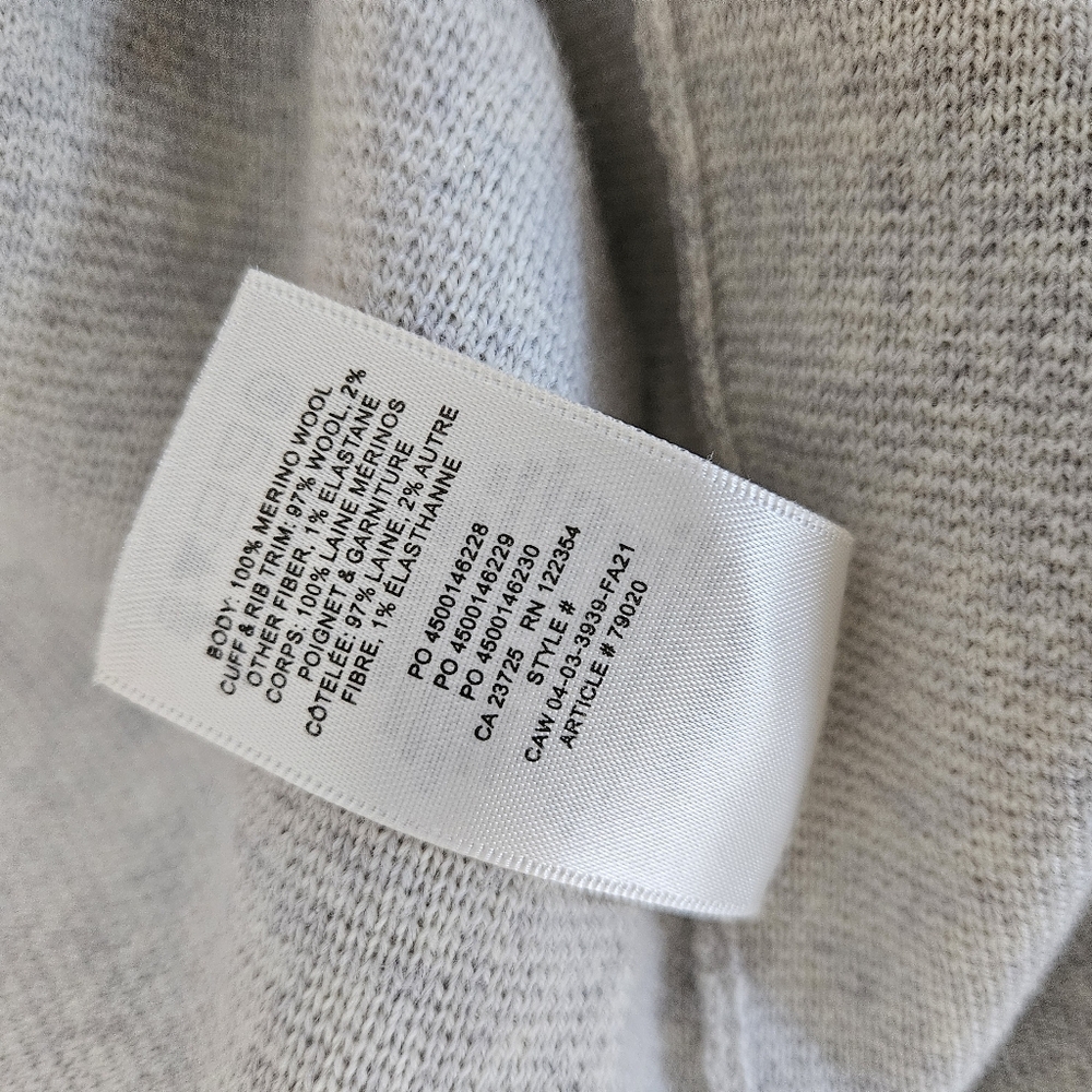 Wilfred Belize Long Knit Cardigan in Light Gray - Picture 9 of 12